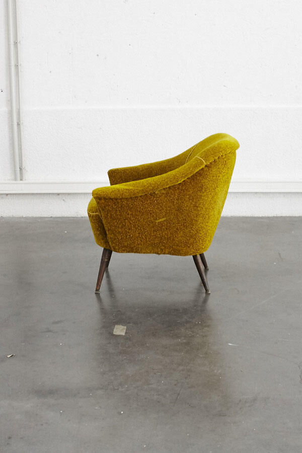 Yellow vintage armchair