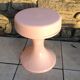 Powder pink / vintage 60s-70s tam tam stool