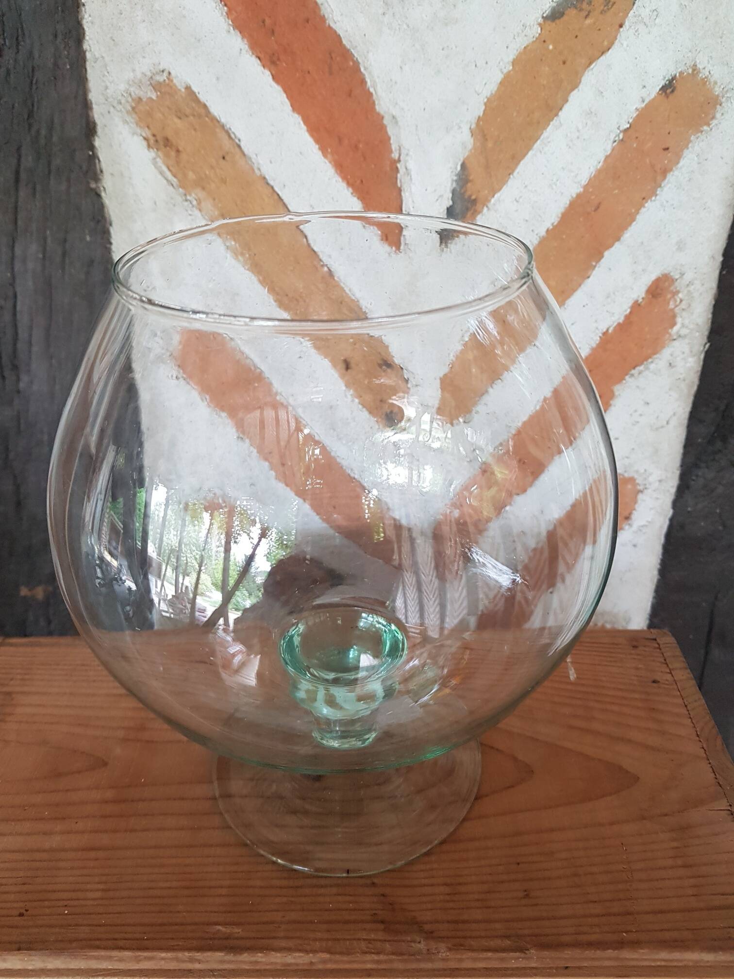 Glass terrarium cup vase