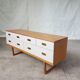 Mid century compact sideboard long chest of drawers danish Scandinavian design