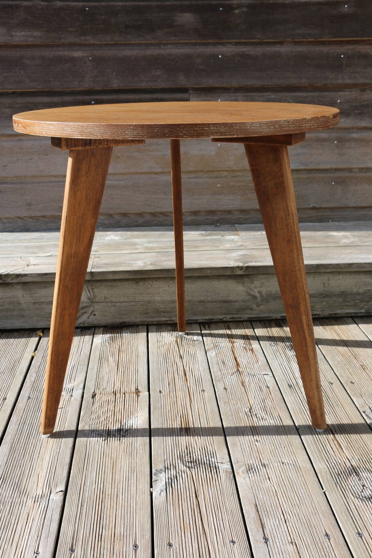 Table basse chêne tripode 600mm