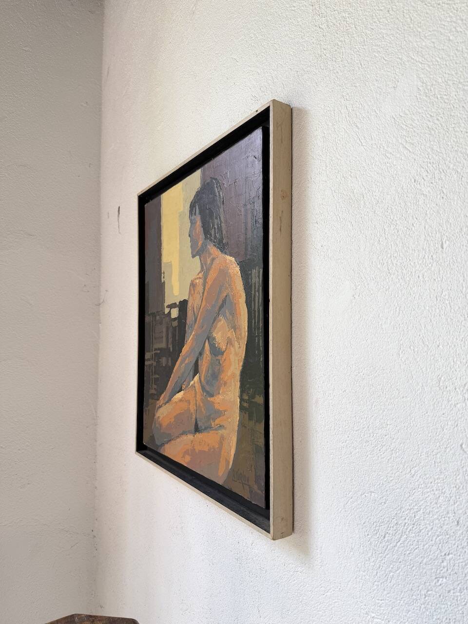 Oil painting of a naked woman