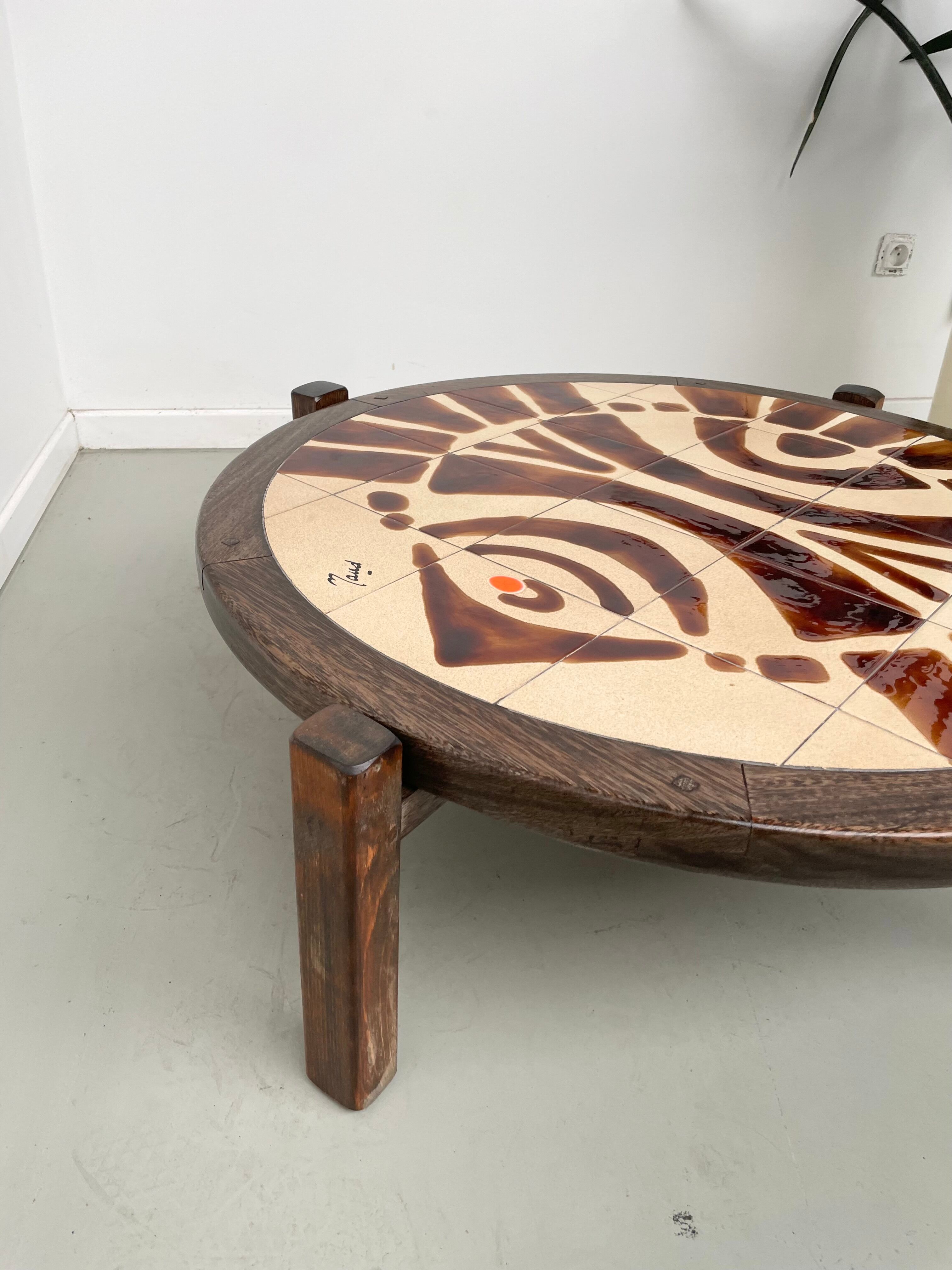 Ceramic coffee table "fish" Maud