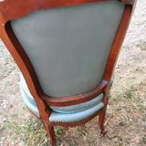 Ancienne petite chauffeuse en merisier