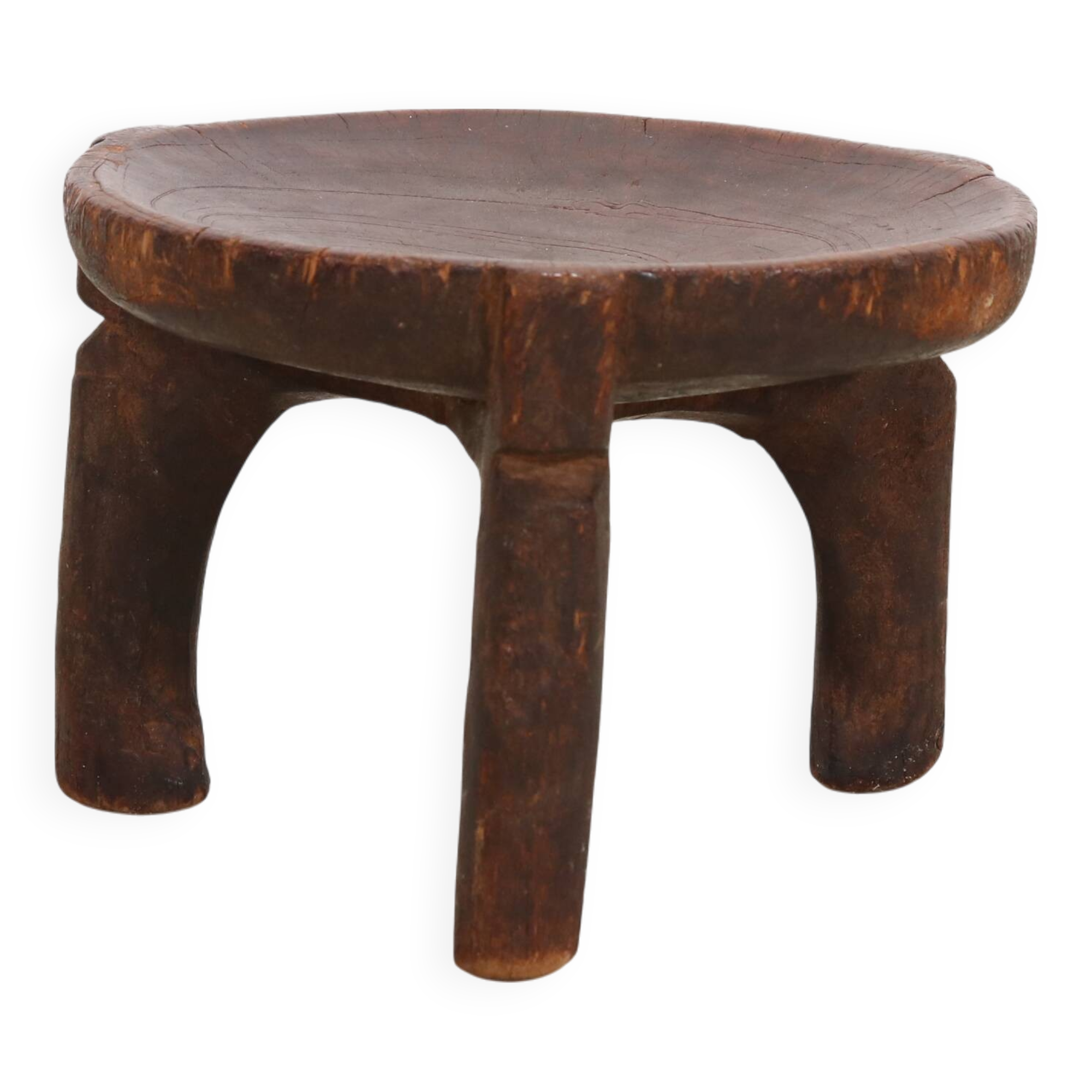 Antique African tribal stool from Tanzania