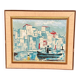 Swedish Oil on Canvas – “Harbor Scene” by Costa – Vintage & Frame