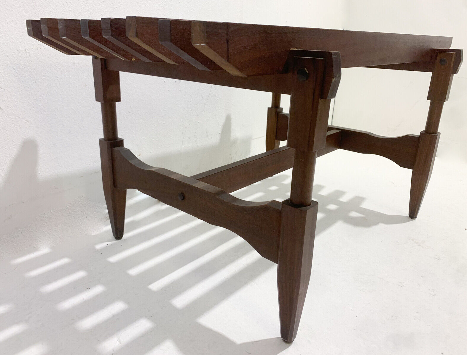 Mid-century modern italian wooden stool, 1960s