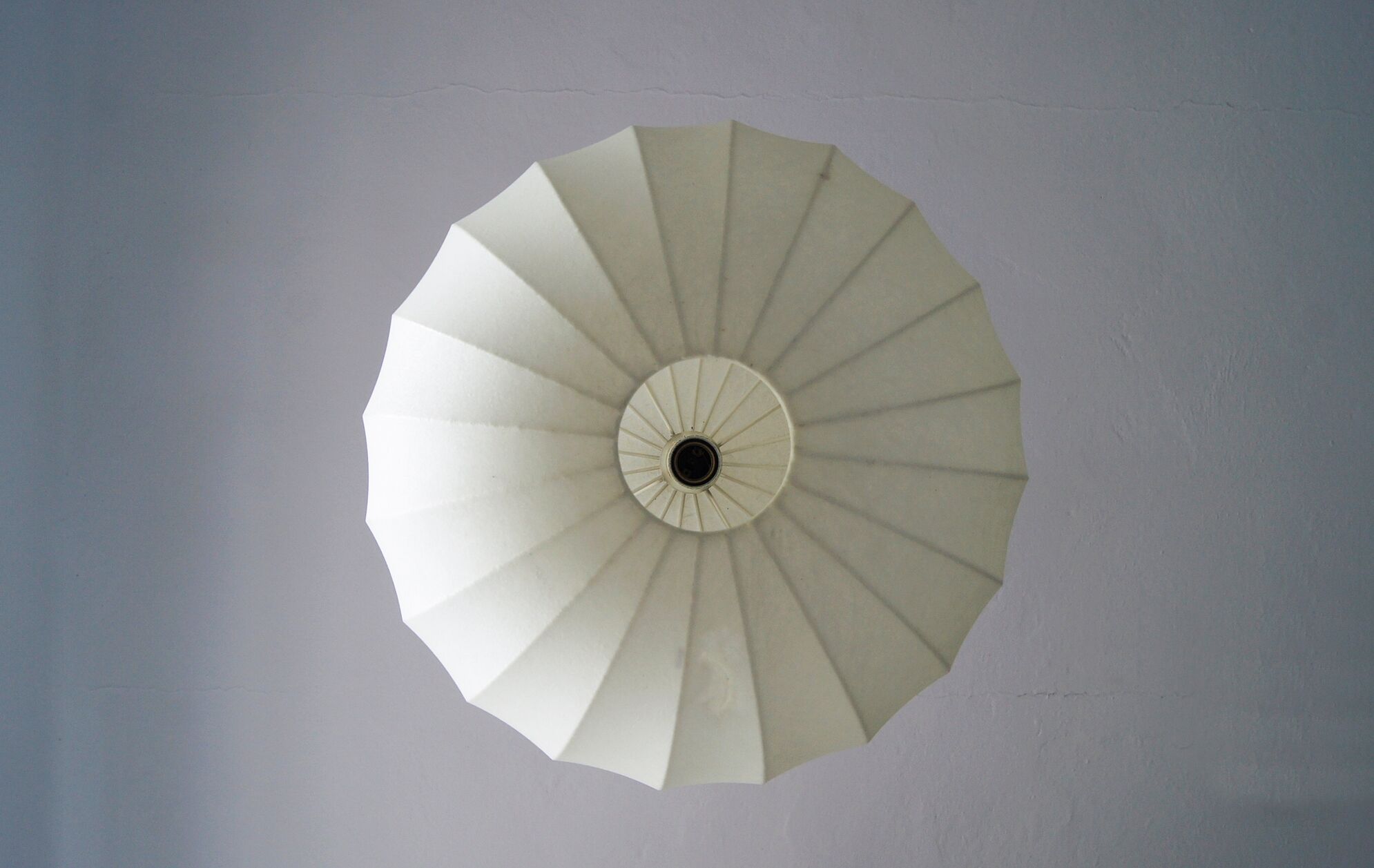 Mid-century german cocoon pendant lamp from goldkant leuchten