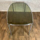 Vintage chrome table and smoked glass 1970