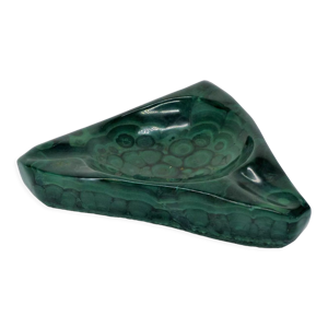 Cendrier vide poche malachite triangle