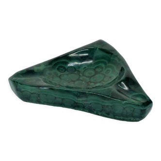 Ashtray empty pocket malachite triangle vintage