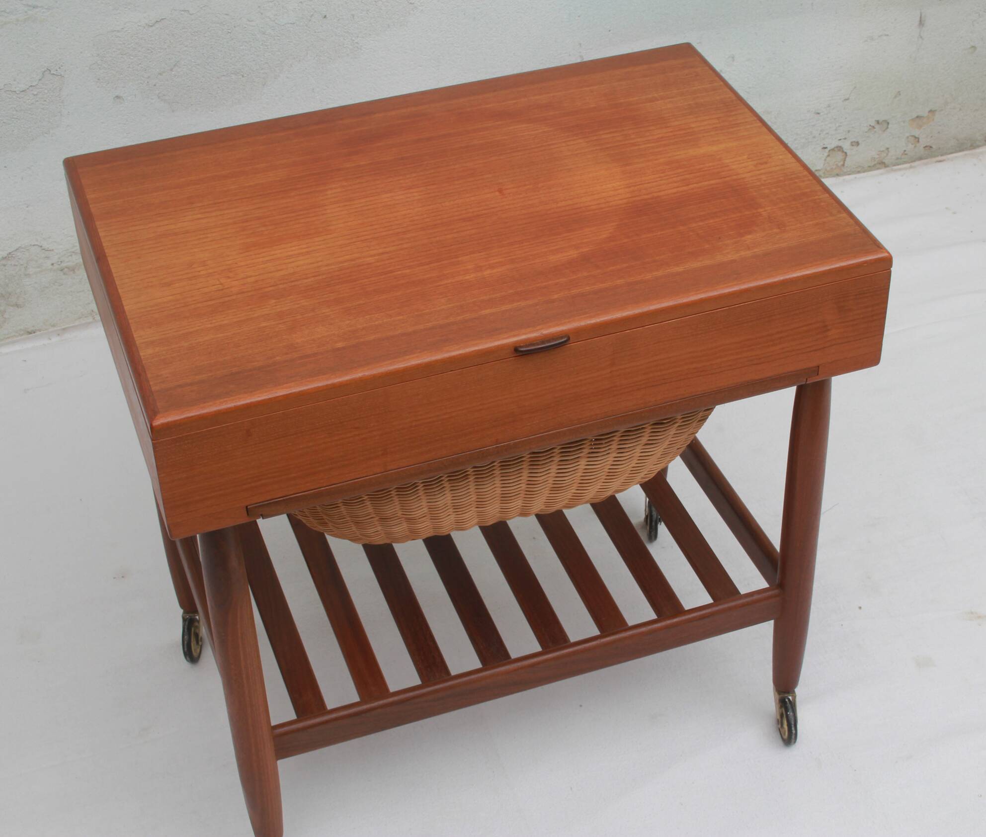 1960s Utensilo in Teak with basket