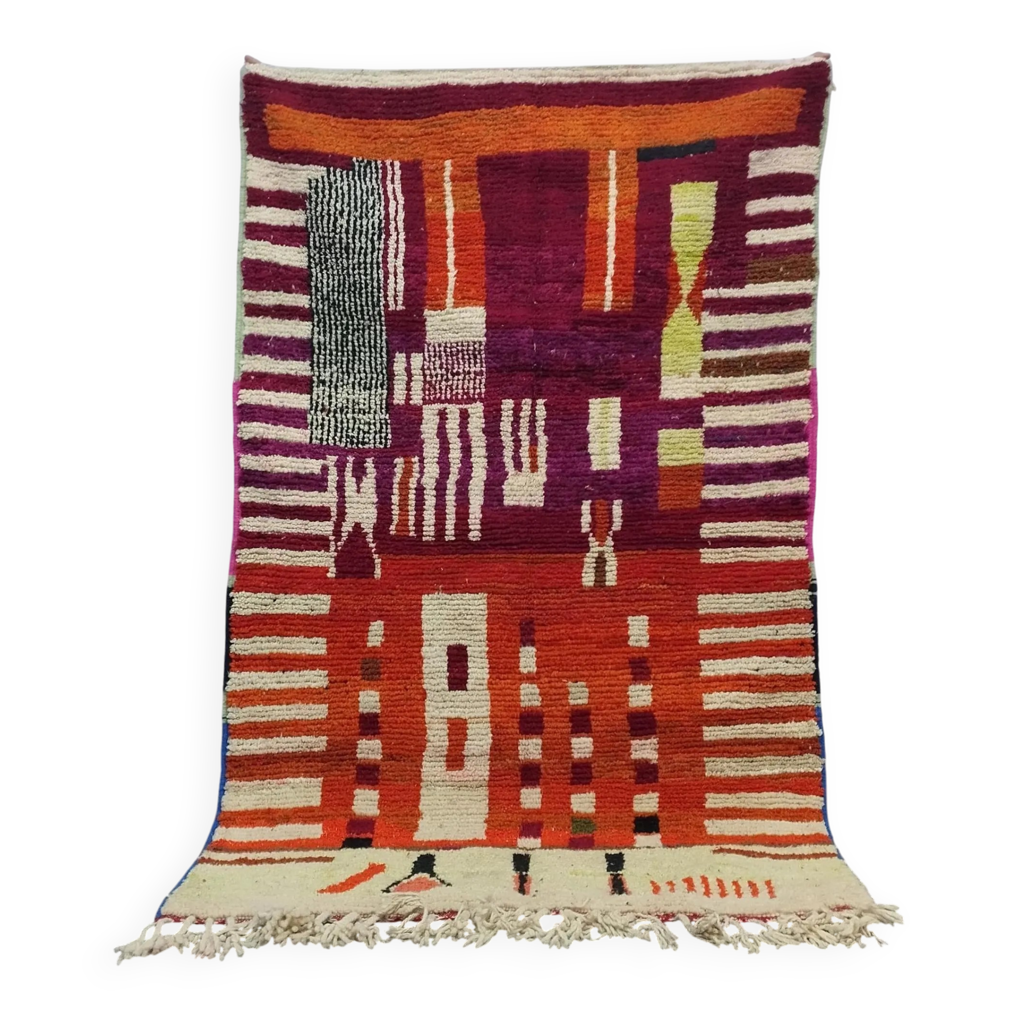 Traditional handmade carpet 250cm x 150cm Moroccan