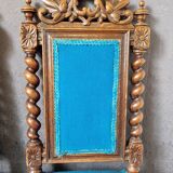 Pair of blue fabric chairs