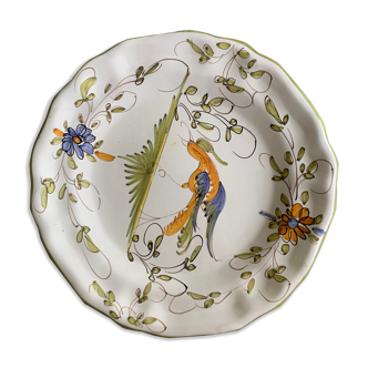 Old hand-painted plate