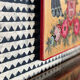 Vintage wood painting
