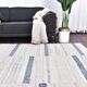 315x210 cm cream Blue kilim carpet, wool hand made blue kilim rug.
