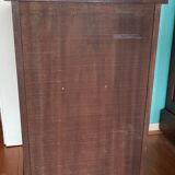Louis Philippe style wooden chest of drawers with 3 drawers and 1 niche