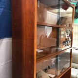 Scandinavian style glass library from the 60s