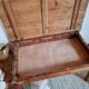 Farmhouse coffee table in raw wood with storage chest
