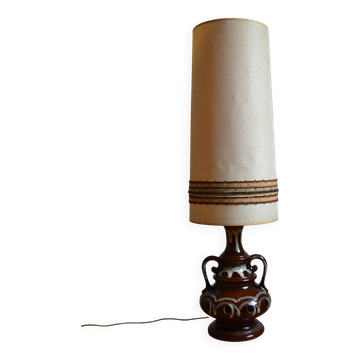 Lampadaire lampe de sol céramique ajourée années 70 1970