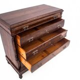 Antique oak chest of drawers, Northern Europe, circa 1890. After renovation.