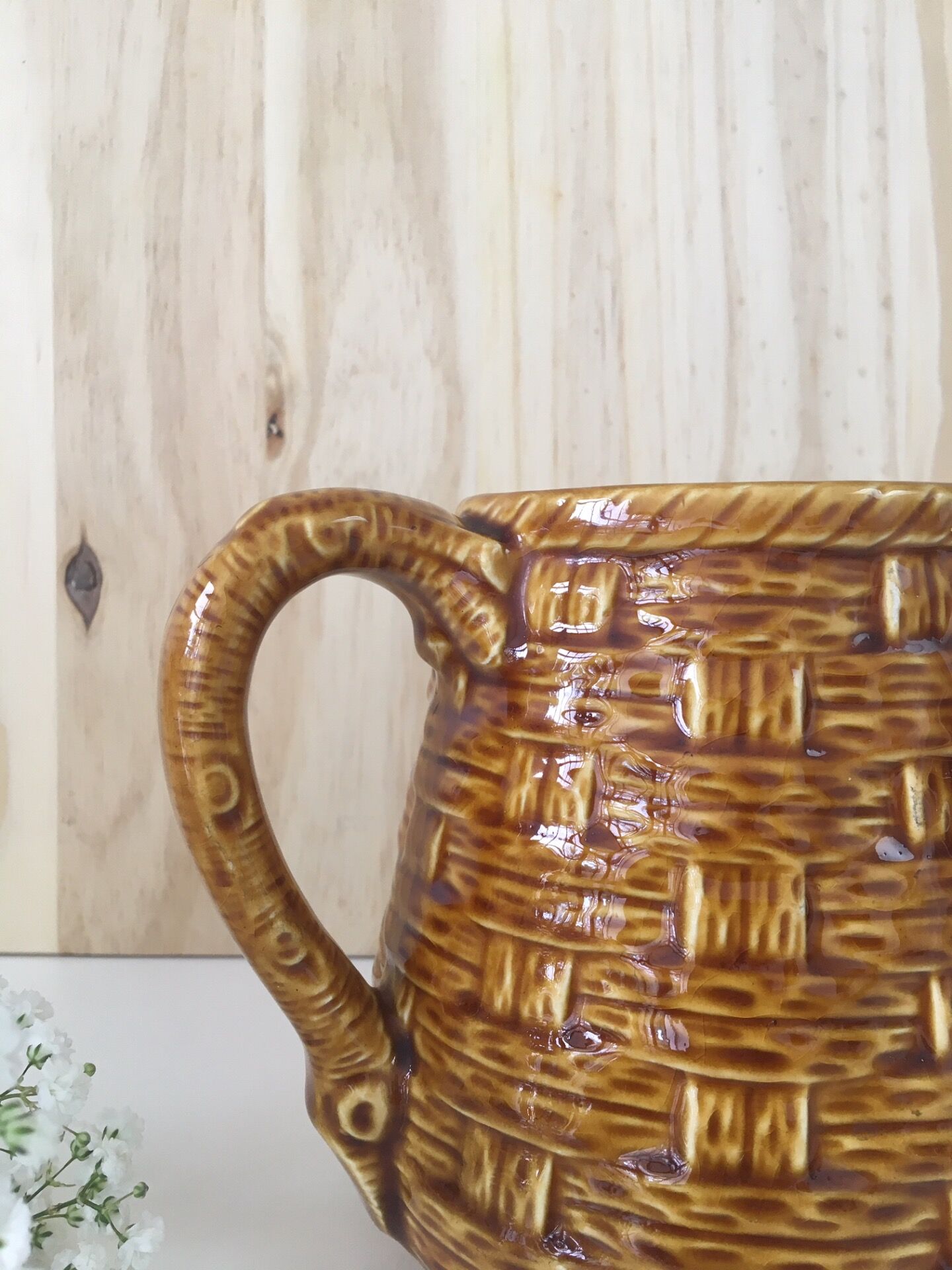 Ceramic pitcher Sarreguemines