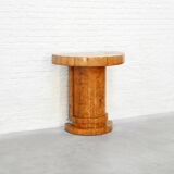 Art Deco Console in Burl Wood, France, 1930s
