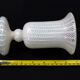 Vase Art Deco Murano Double Latticino Glass-1930s