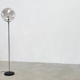 XL glass shade floor lamp