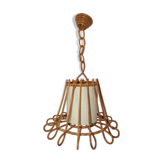 Rattan chandelier