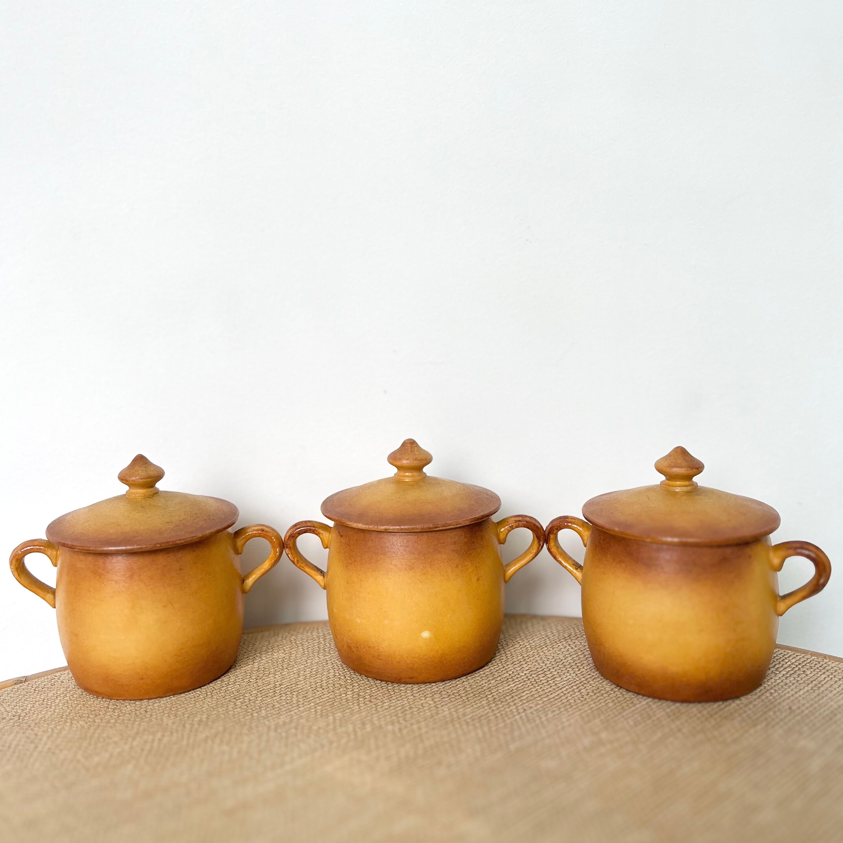 Fired Porcelain Cream Pots