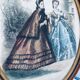 Illustration from La Mode Illustrée 1863 framed
