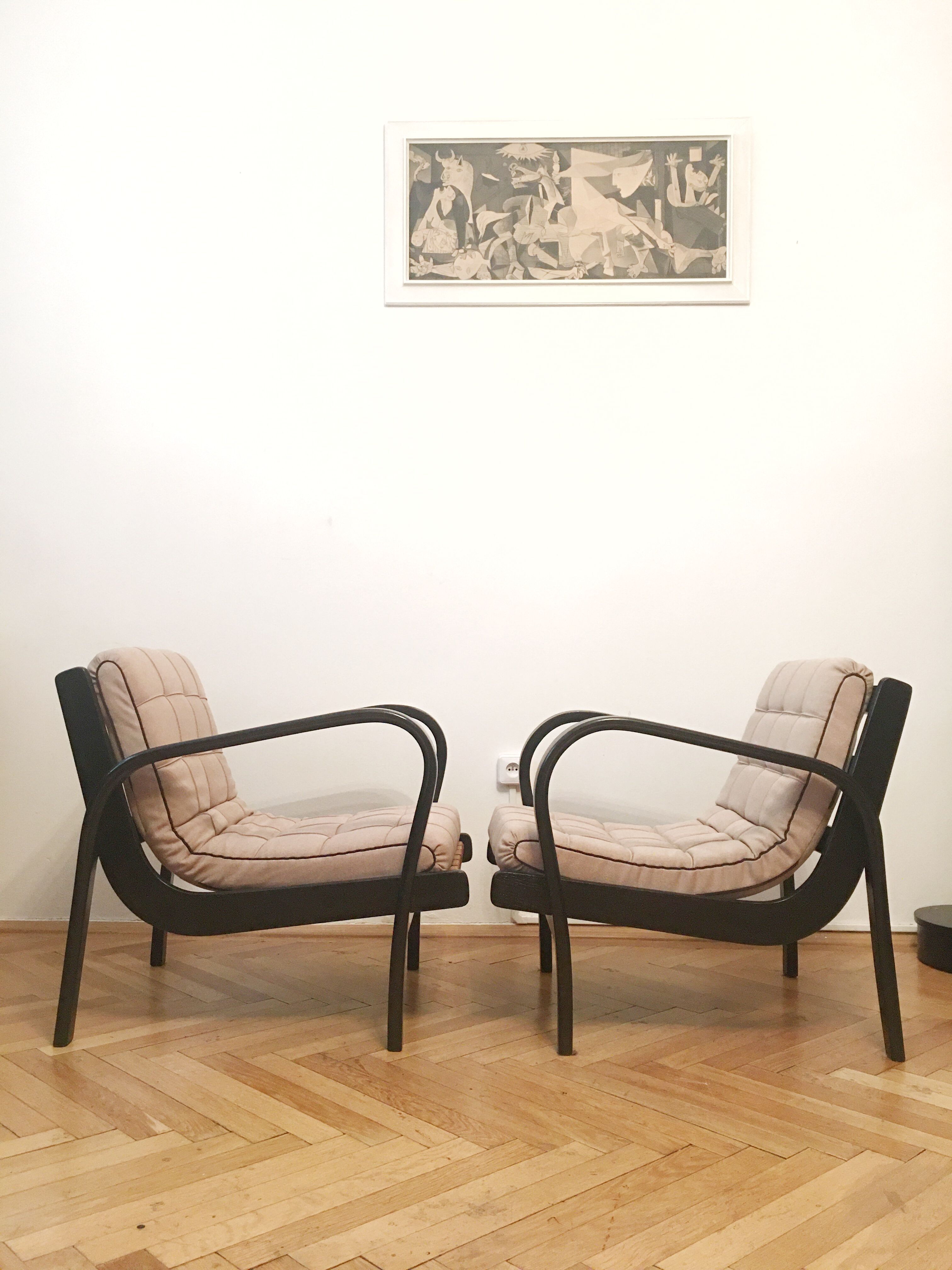 Armchairs by Karel Kozelka and Antonin Kropacek, 1940s (pair)