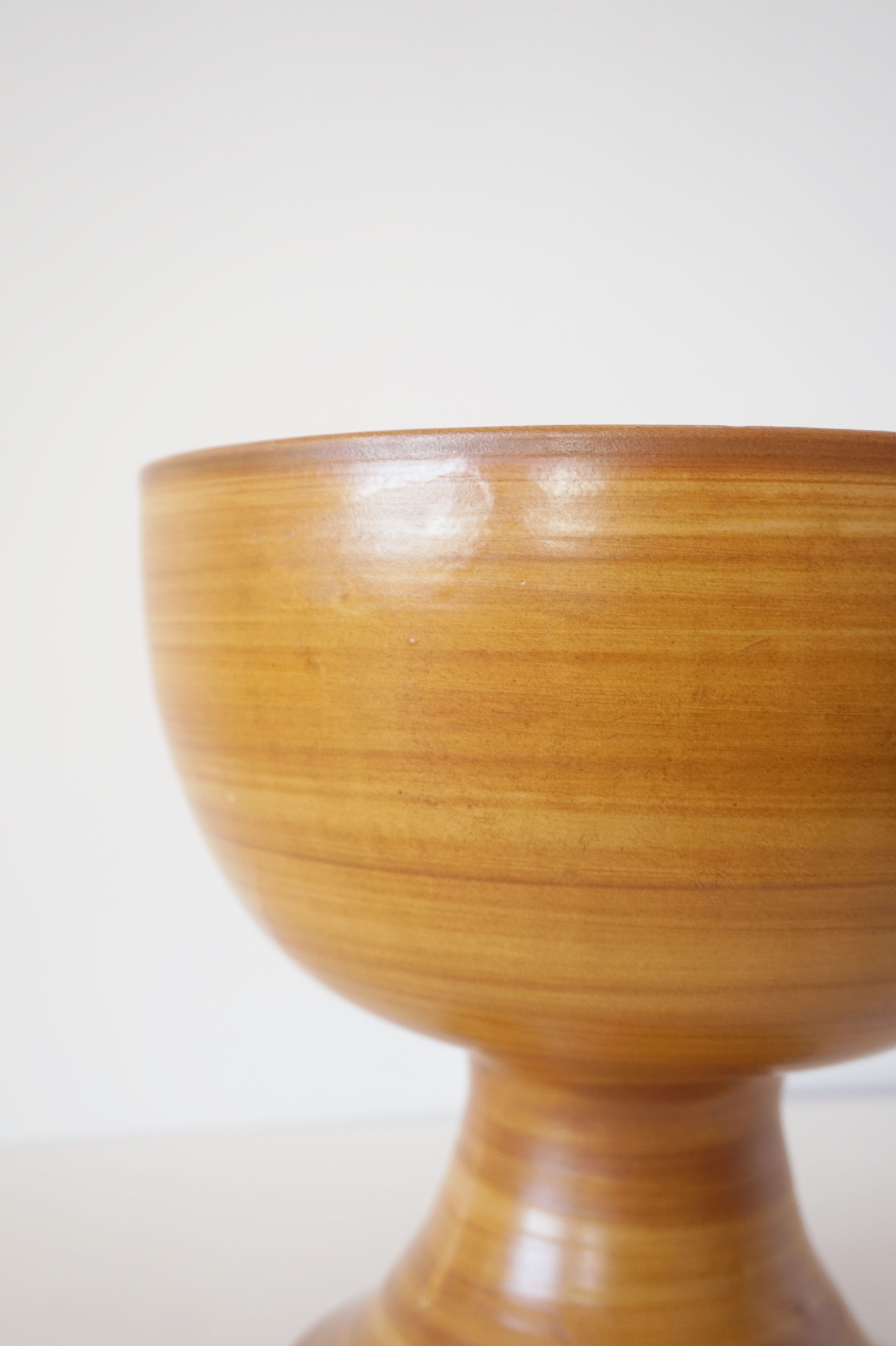 Ceramic cup imitation wood 1970