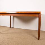 Danish extendable teak dining table by Henning Kjaernulf for Vejle Stole 1960.
