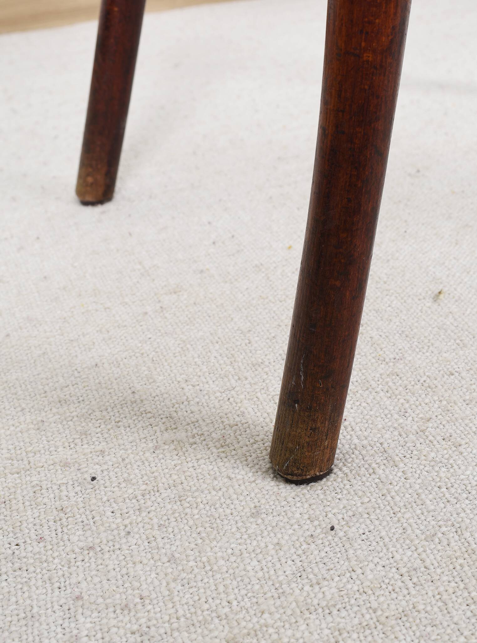 Old cane bistro chair, stamped fischel