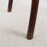 Ancienne chaise de bistrot en cannage, estampillée fischel