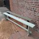 Pair of patinated benches