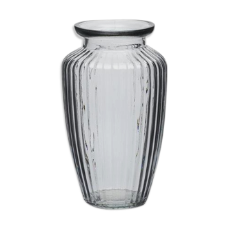 Grey glass vase "tuli"