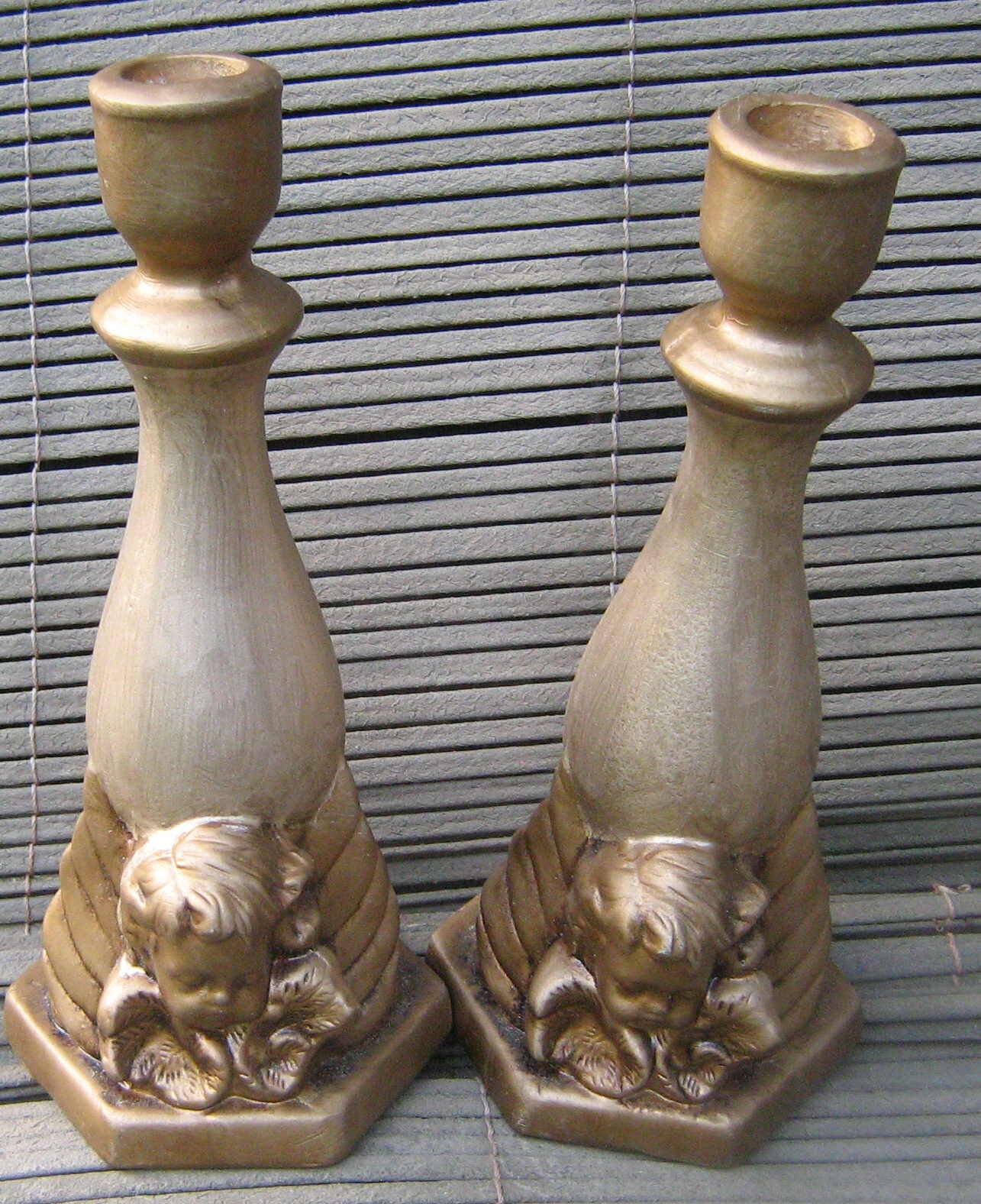 cherub candle holders