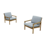 Lot of 2 capella chairs by Illum Wikkelso for N.Eilersen 1960s
