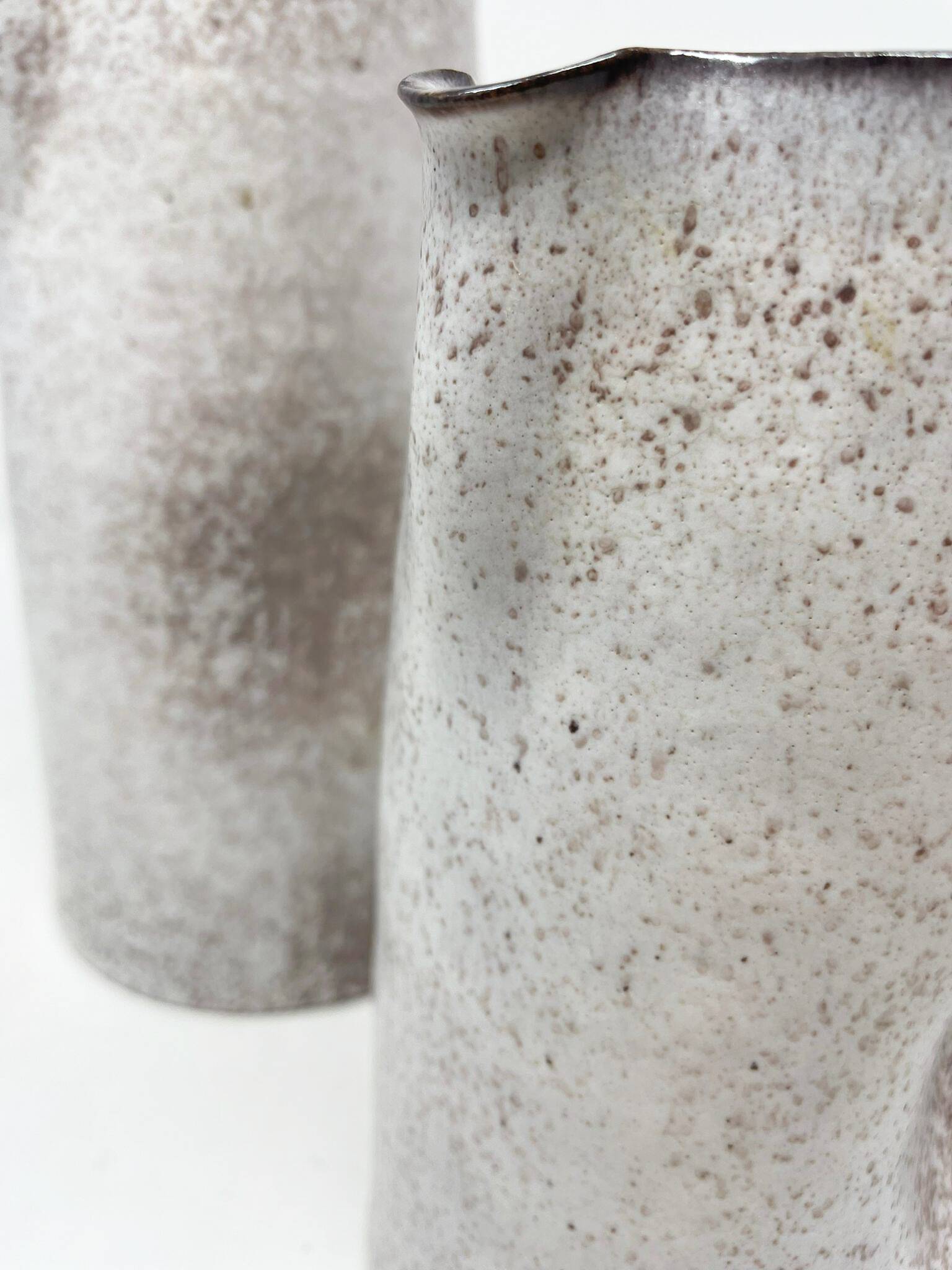 Mid-Century Modern Pair of Ceramic Pitchers by Alessio Tasca, 1970s, Italy