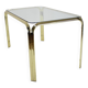 Table à manger en laiton et verre du milieu du siècle, Allemagne Années 1970