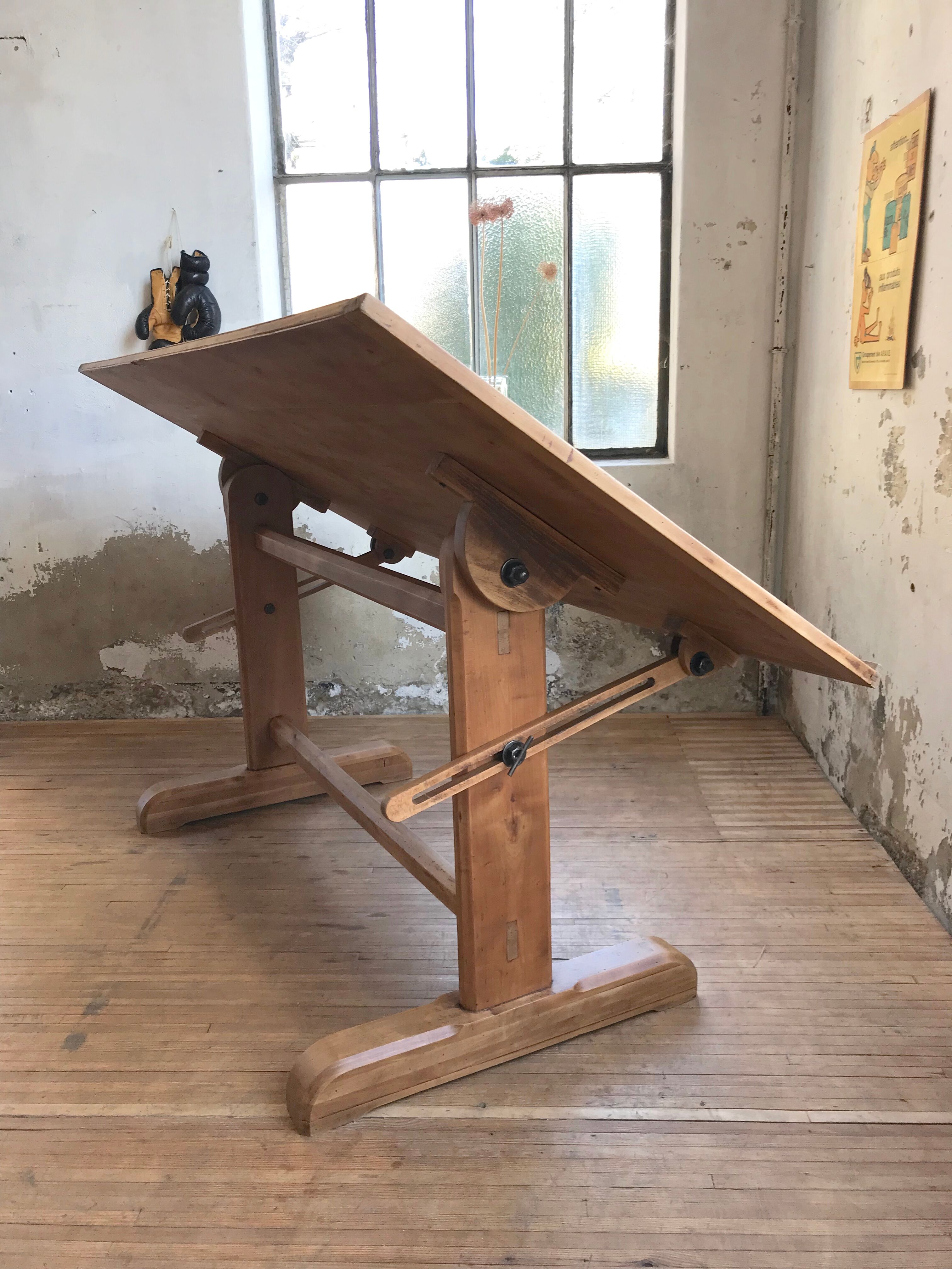 Architect wooden table