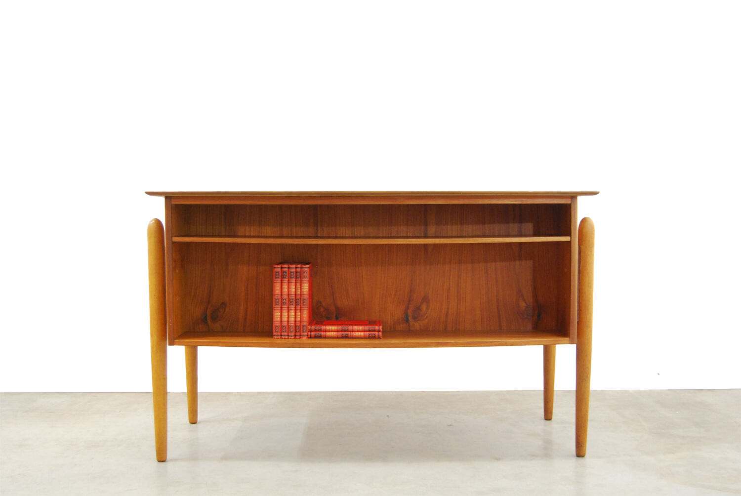 Vintage Pine Veneer Desk, 1960s