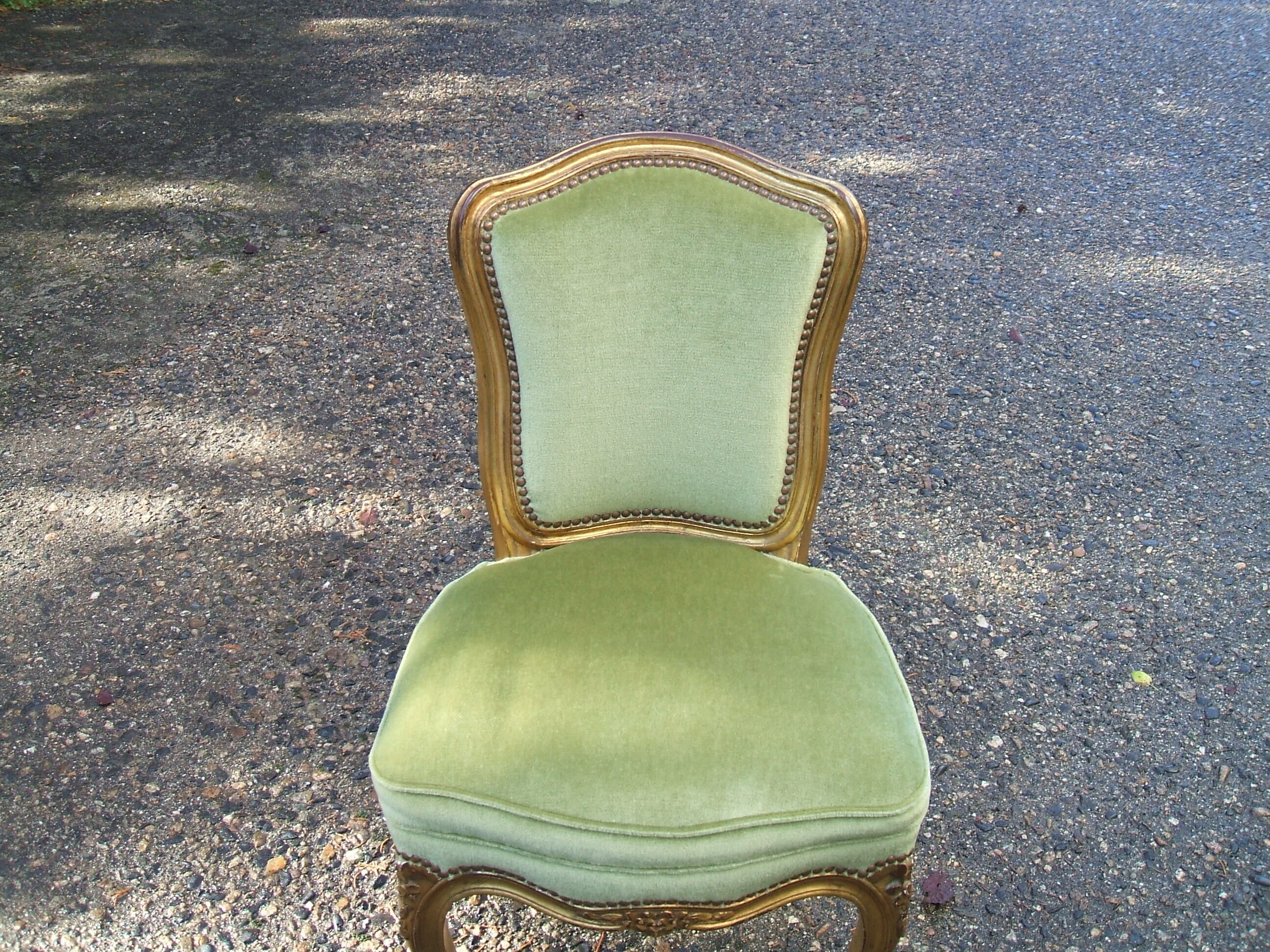 Wooden chair dore style Louis XV