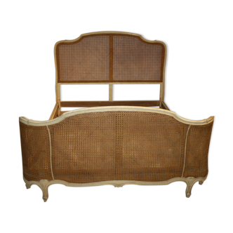 Lit style Louis XV canné 1900