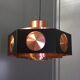 Vintage Space Age copper ceiling lamp by Birger Hammerstad