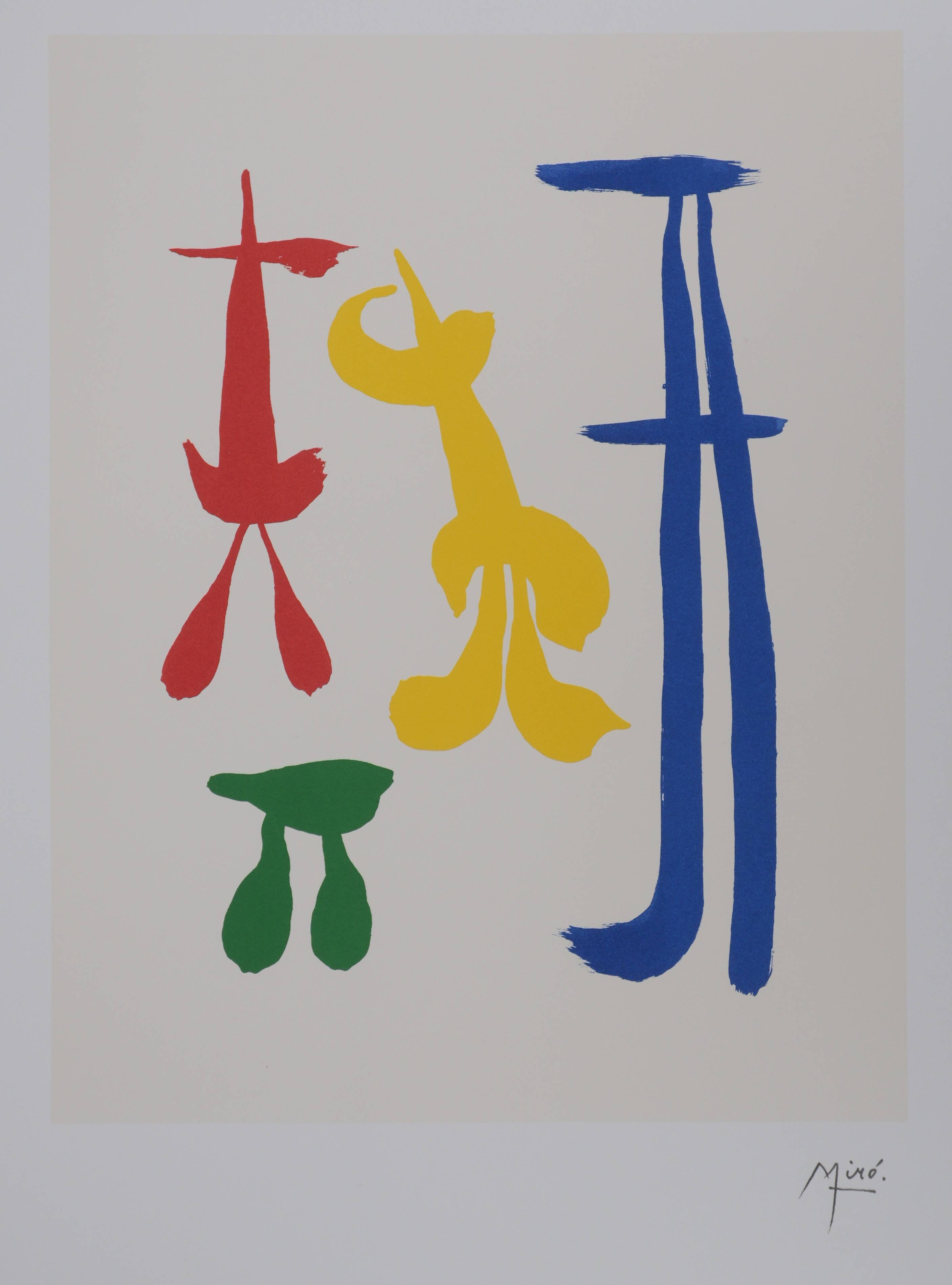 Joan Miro: Surrealist Family, Signed Lithograph